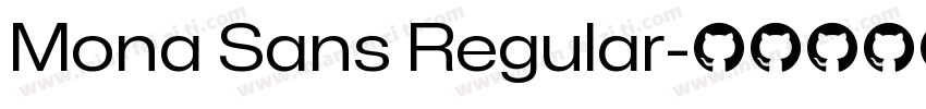 Mona Sans Regular字体转换